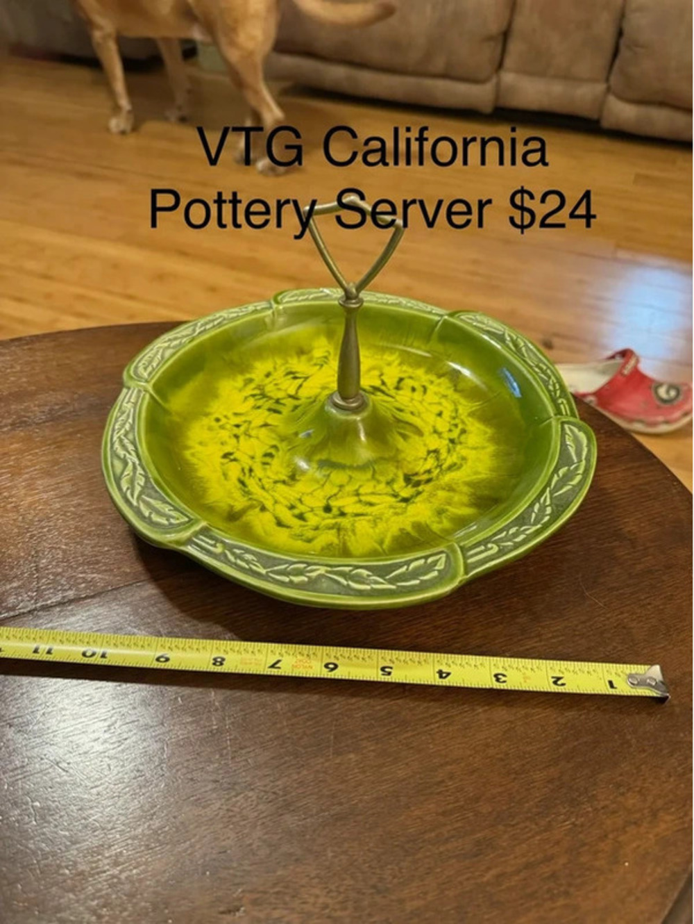 Vintage MCM California Pottery Server